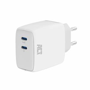 ACT Connectivity USB-C Lader 65W 2-port met Power Delivery PPS en GaNFast oplader