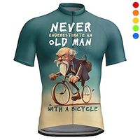 Voor heren Wielrenshirt Korte mouw Fietsen Shirt Kleding Bovenlichaam met 3 achterzakken Bergracen Wegwielrennen Ademend Sneldrogend Vochtregelerend Reflecterende strips Rood Marine Blauw Blauw Lightinthebox