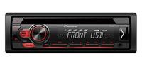 Pioneer DEH-S110UB | 1DIN RDS-autoradio met rode toetsverlichting | Display wit | Android ondersteuning | 5-band equalizer | CD | MP3 | USB | AUX-ingang | ARC app