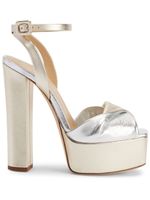 Giuseppe Zanotti sandales Double Betty à plateforme - Argent - thumbnail