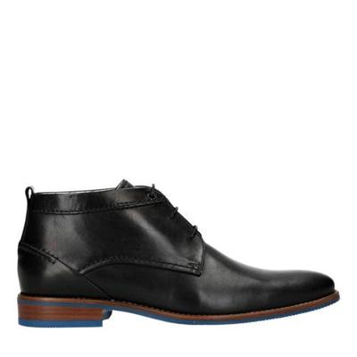 Manfield leren veterschoenen zwart Manfield leren veterschoenen zwart