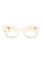 Cutler & Gross lunettes de soleil 9797 à monture papillon - Blanc - thumbnail