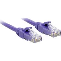 LINDY 48126 RJ45 Netwerkkabel, patchkabel CAT 6 U/UTP 7.50 m Violet Snagless 1 stuk(s)