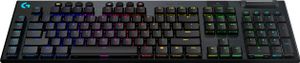 Logitech G915 LIGHTSPEED Wireless RGB Mechanical Gaming Keyboard - GL Tactile toetsenbord RF-draadloos + Bluetooth Belgisch Koolstof