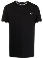 Fred Perry t-shirt à logo brodé - Bleu