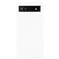 Google Pixel 6a rubberen plastic behuizing - wit - thumbnail