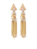 Annoushka boucles d'oreilles en or 18ct pavées de diamants - thumbnail