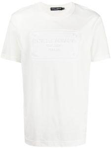 Dolce & Gabbana t-shirt en coton à logo embossé - Blanc