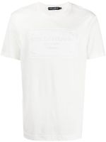 Dolce & Gabbana t-shirt en coton à logo embossé - Blanc - thumbnail