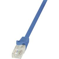 LogiLink CP2016U RJ45 Netwerkkabel, patchkabel CAT 6 U/UTP 0.25 m Blauw Snagless 1 stuk(s)