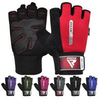 RDX Sports Fitness Handschoenen W1 - Met open vingertoppen Roze - S - thumbnail