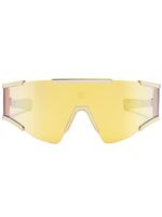 Balmain Eyewear lunettes de soleil Fleche à monture oversize - Jaune