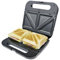 Korona XXL Tosti-apparaat Anti-aanbaklaag, Oververhittingsbeveiliging, Automatische temperatuuraanpassing, Controlelampje Zwart