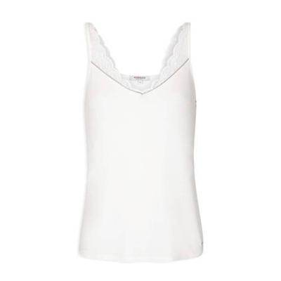 Morgan top met kant ecru