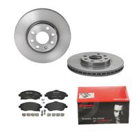 Remmenset, remschijf BREMBO, Remschijftype: Binnen geventileerd, Inbouwplaats: Vooras, u.a. für Opel, Vauxhall