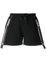 DSQUARED2 short de jogging à bande logo - Noir