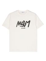 MSGM Kids t-shirt en coton à logo imprimé - Tons neutres - thumbnail