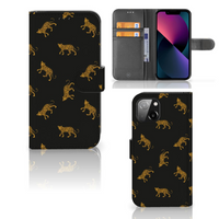 Telefoonhoesje met Pasjes voor Apple iPhone 13 Leopards