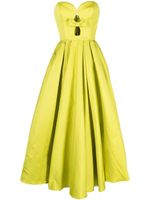 Elie Saab robe-bustier en taffetas - Vert