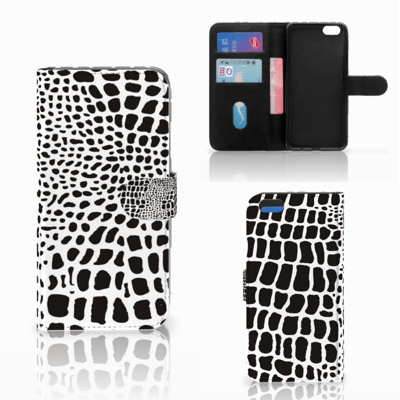 Apple iPhone 6 Plus | 6s Plus Telefoonhoesje met Pasjes Slangenprint