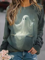 Casual Loose 3D Printing Sweatshirt