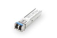 DIGITUS Gigabit SFP-module - 1,25 Gbit/s - compatibel met HP & HP Aruba - Mini GBIC - voor single-mode glasvezelkabel - LC Duplex - 1310 nm golflengte - 20 km bereik - Plug & Play