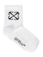 Off-White Kids chaussettes à logo Arrow en jacquard - Blanc