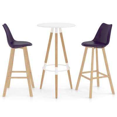 vidaXL 3-delige Barset paars vidaXL 3-delige Barset paars