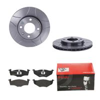 Remmenset, remschijf BREMBO, Remschijftype: Binnen geventileerd, Inbouwplaats: Vooras, u.a. für VW, Seat - thumbnail