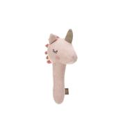 Lässig gebreid speeltje knuffel met rammelaar knetter More Magic Horse Hoofd