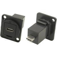 XLR-adapter USB-C bus naar USB-C stekker Adapter, inbouw CP30211MB Cliff 1 stuk(s)