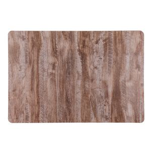 Tafel placemat licht hout kleur 43 x 28 cm van kunststof   -