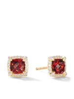 David Yurman boucles d'oreilles Châtelaine en or 18ct à ornements - Rouge