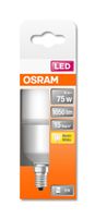 OSRAM 4058075428386 LED-lamp Energielabel E (A - G) E14 Ballon 9 W = 75 W Warmwit (Ø x l) 36 mm x 118 mm 1 stuk(s) - thumbnail