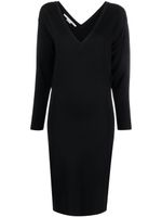 Stella McCartney robe courte en maille - Noir