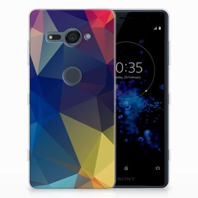 Sony Xperia XZ2 Compact TPU Hoesje Polygon Dark
