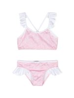 Versace Kids bikini volanté à imprimé Barocco - Rose - thumbnail