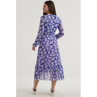 Fabienne Chapot maxi jurk Natasja Frill van gerecycled polyester paars