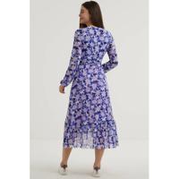 Fabienne Chapot maxi jurk Natasja Frill van gerecycled polyester paars