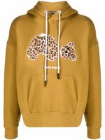 Palm Angels hoodie Leopard Bear à lien de resserrage - Marron - thumbnail