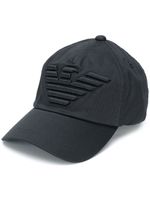 Emporio Armani casquette à logo brodé - Noir