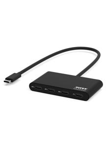 PORT Designs 900147 USB-C (USB 3.2 Gen 2) multiport hub 5 poorten Zwart