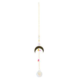 Feng Shui Regenboog Hanger Kristal Halve Maan Goudkleurig (35 cm)