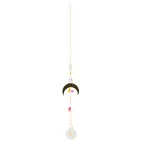 Feng Shui Regenboog Hanger Kristal Halve Maan Goudkleurig (35 cm) - thumbnail