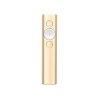 Logitech Spotlight Wireless Presentation Remote, 2,4 GHz en Bluetooth, USB-Receiver, Digitale Laser Pointer, 30-Meter werkingsbereik, Dual Connectivity, Timer, PC/Mac/Android/iOS - Goud