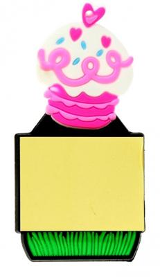 Toi Toys memoblok 5 cm roze/geel taartje Toi Toys memoblok 5 cm roze/geel taartje