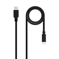 NANOCABLE 10.01.2101-L150 Kabel USB 2.0 3A, type USB-C/M-A/M, Zwart, 1,5 m