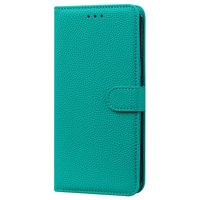 Samsung Galaxy A41 hoesje - Bookcase - Koord - Pasjeshouder - Portemonnee - Camerabescherming - Kunstleer - Cyaan