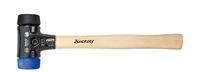 Wiha Martillo de cara blanda Safety blando/dureza media con mango de madera Hickory, cabezal redondo 60, 400 mm (26652)