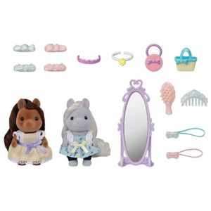 De ponyvrienden en hun kappersset - SYLVANIAN FAMILIES wit